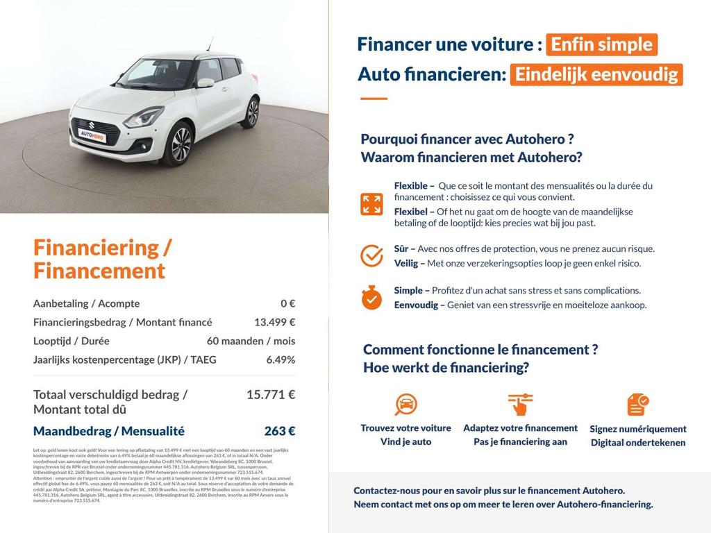 Suzuki Swift 1.2 DualJet shine (automatique), Autos, Suzuki, 1242 cm³, 90 ch, Euro 6, 103 g/km