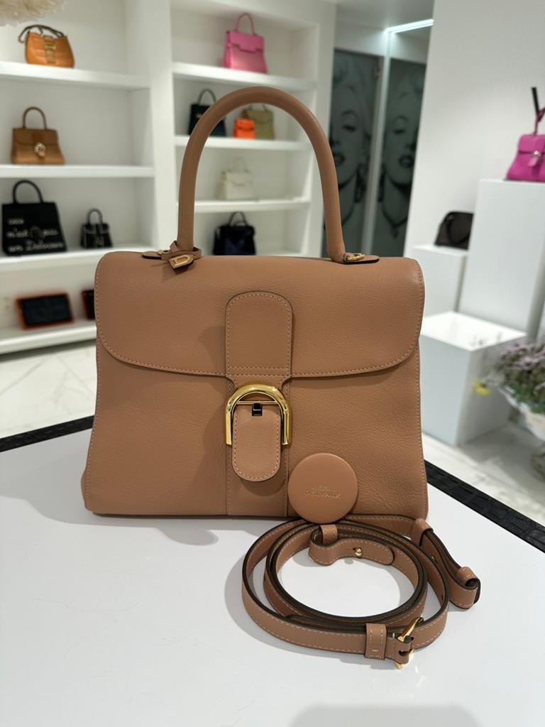 Delvaux Brillant MM Vison, Handtassen en Accessoires, Tassen | Damestassen, Ophalen, Zo goed als nieuw, Handtas