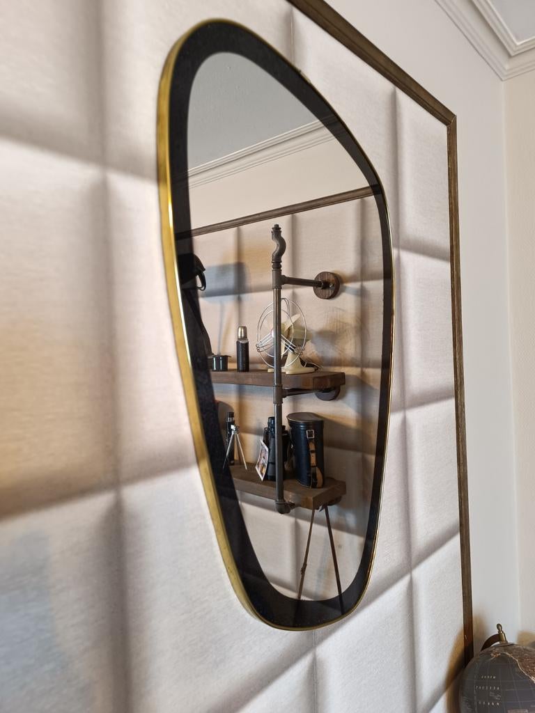 Vintage miroir asymétrique 1950 1960