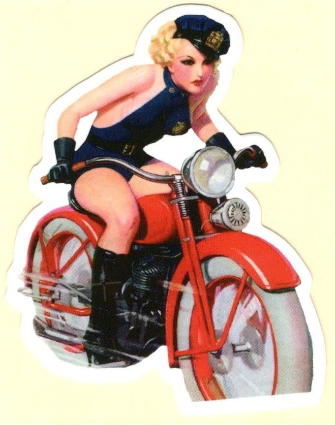 Pin Up Girl sticker #212, Verzamelen, Stickers, Nieuw, Verzenden