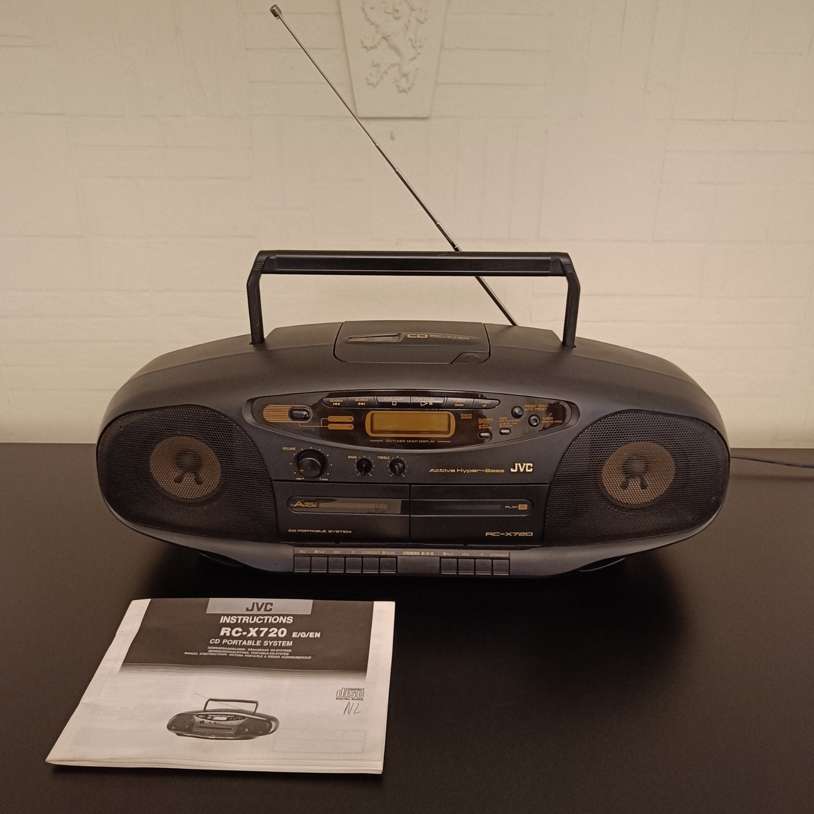 JVC RC - X720 boombox., Audio, Tv en Foto, Radio's, Ophalen of Verzenden, Gebruikt, Radio, Met cd-speler