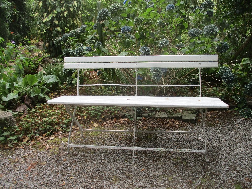 Antieke(oude) tuinbank, Tuin en Terras, Ophalen, Gebruikt, Hout