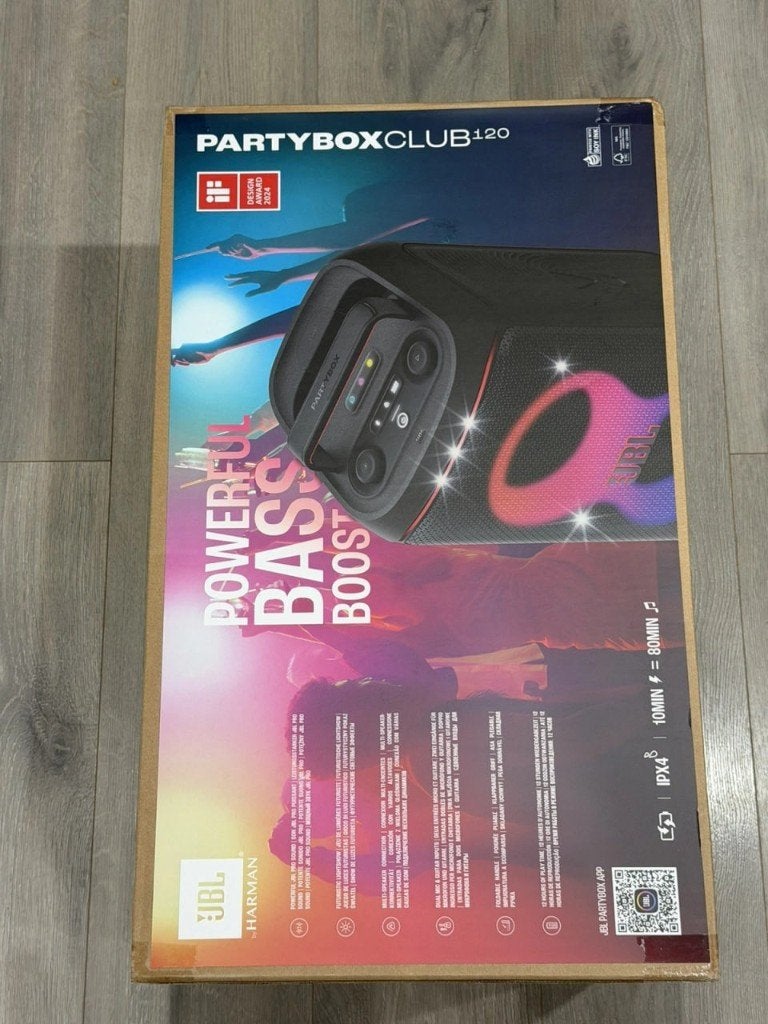 JBL PartyBox Club 120, TV, Hi-fi & Vidéo, Neuf, Enceinte de fête, Connexion USB, 150 watts ou plus