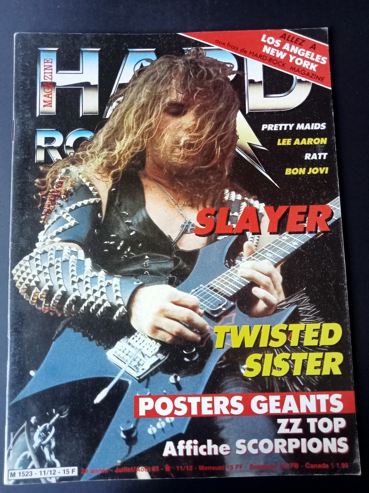 Slayer magazine hard rock french 1980,  4 pages, Rock