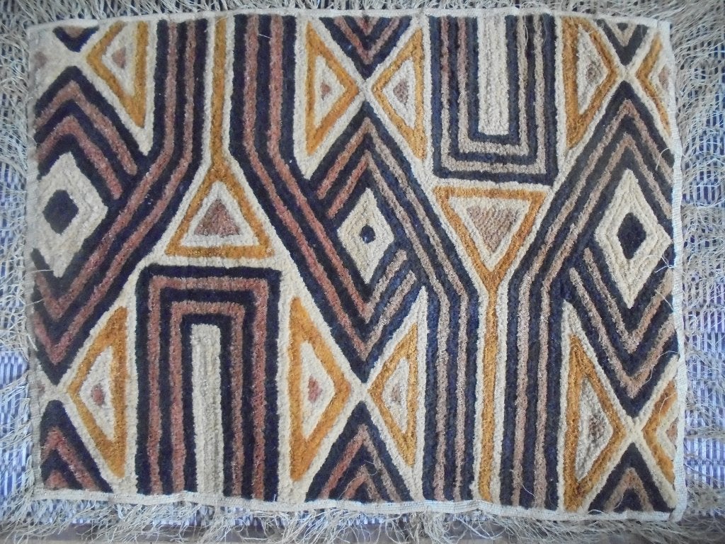 Velours de Kasai  4  Weefkunst  Congo, Antiek en Kunst, Kunst | Niet-Westerse kunst, Verzenden