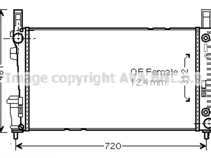Radiateur d'un Mercedes B-Klasse (B-Klasse 05-), Neuf, 3 mois de garantie, -, -