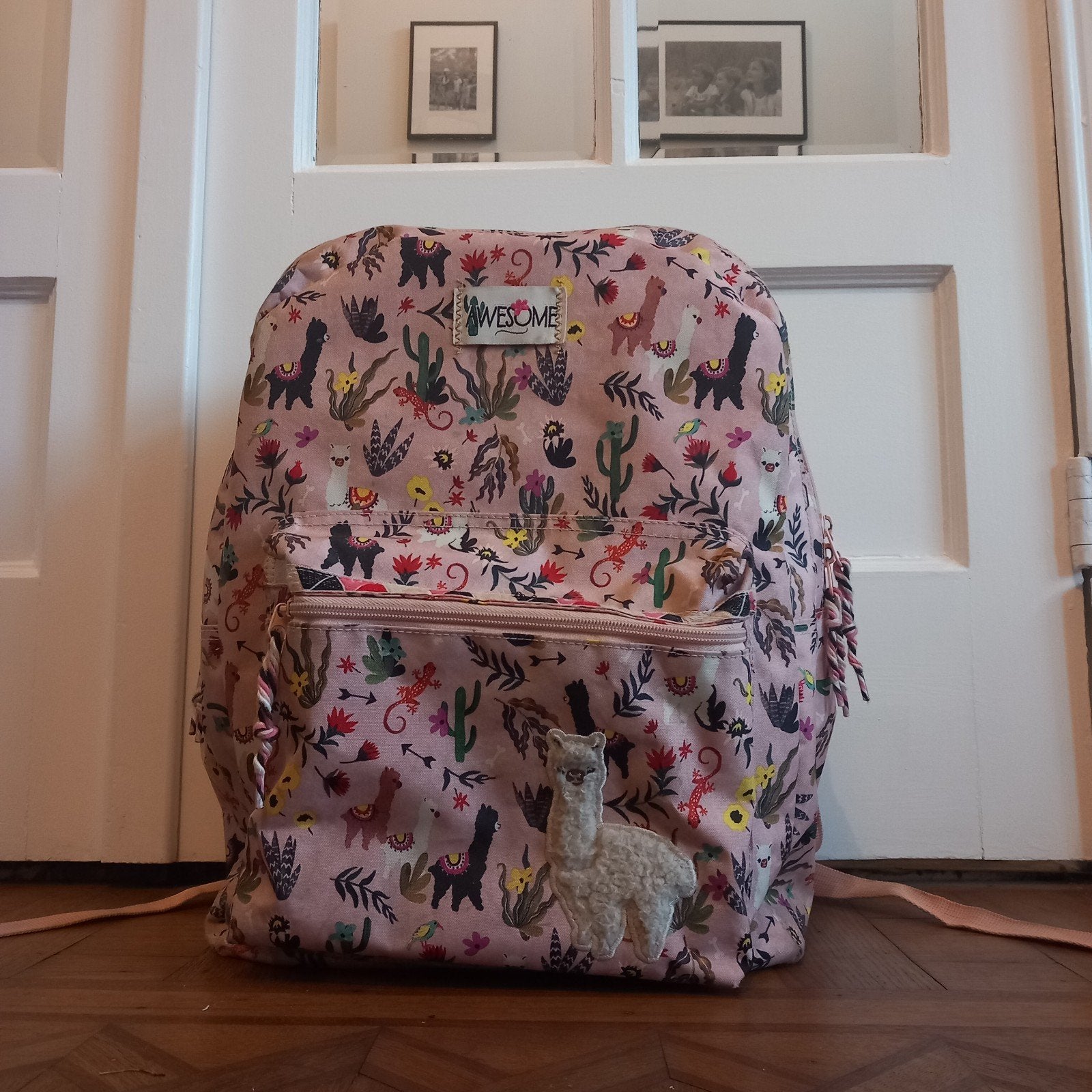 Rugzak Awesome Alpaca Girls Pink, Enlèvement, Comme neuf, Rose