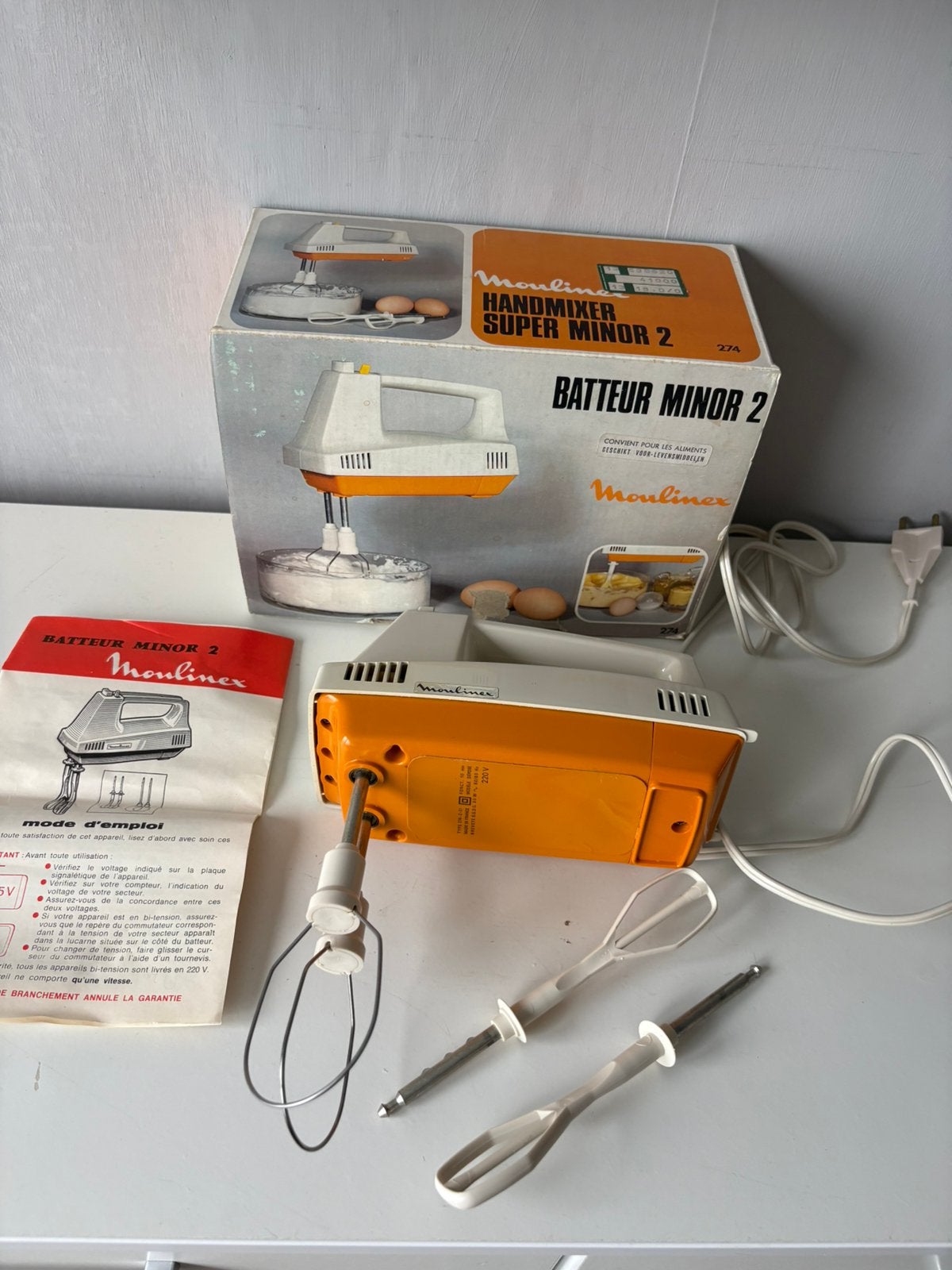 Batteur vintage MOULINEX, Electroménager, Enlèvement ou Envoi, Neuf
