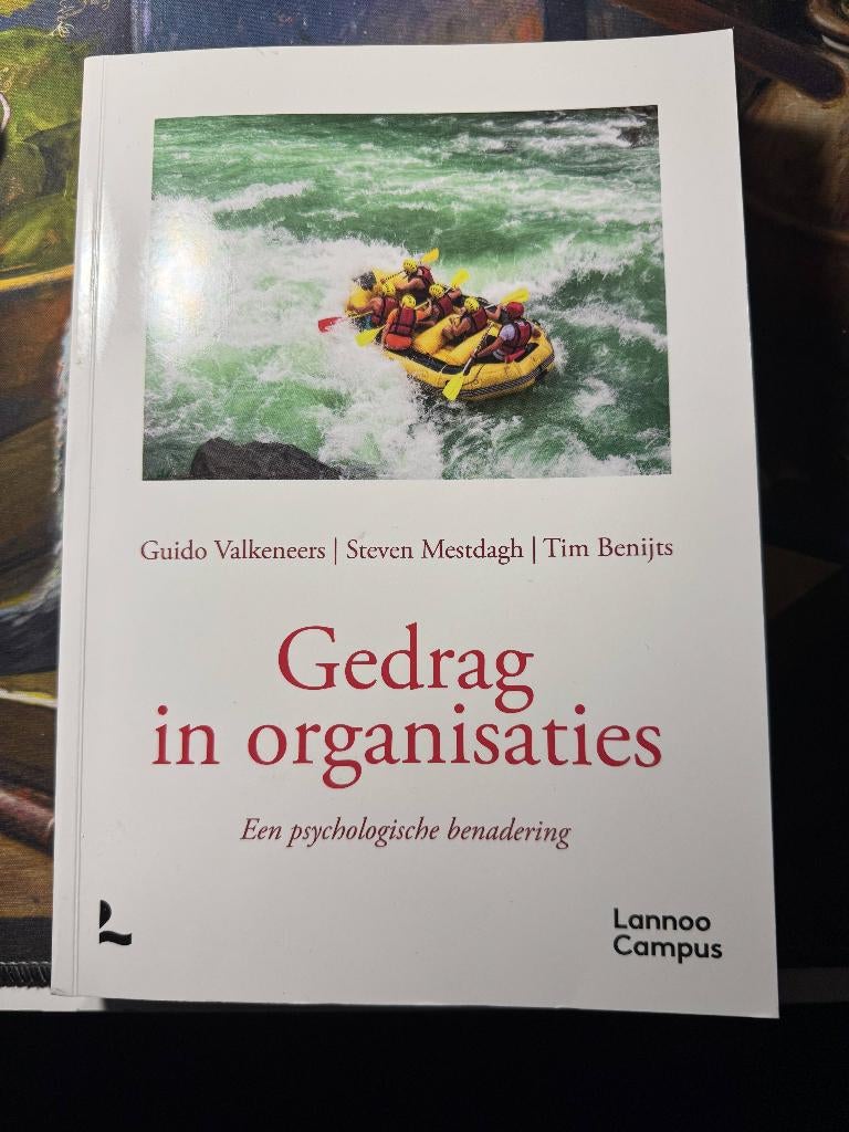 Gedrag in organisaties, Boeken, Studieboeken en Cursussen, Verzenden, Zo goed als nieuw, Hogeschool, Tim Benijts; Steven Mestdagh; Guido Valkeneers