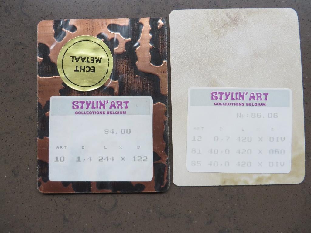 Te koop; HPL ( formica ) STYLIN'ART, Bricolage & Construction, Enlèvement, HPL