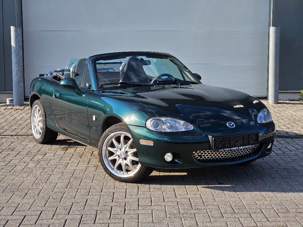 Mazda MX-5 NBFL 1.6i 16v | Sportuitlaat | Afnbr kofferrekje, Auto's, Zwart, 4 cilinders, Cabriolet, Bedrijf