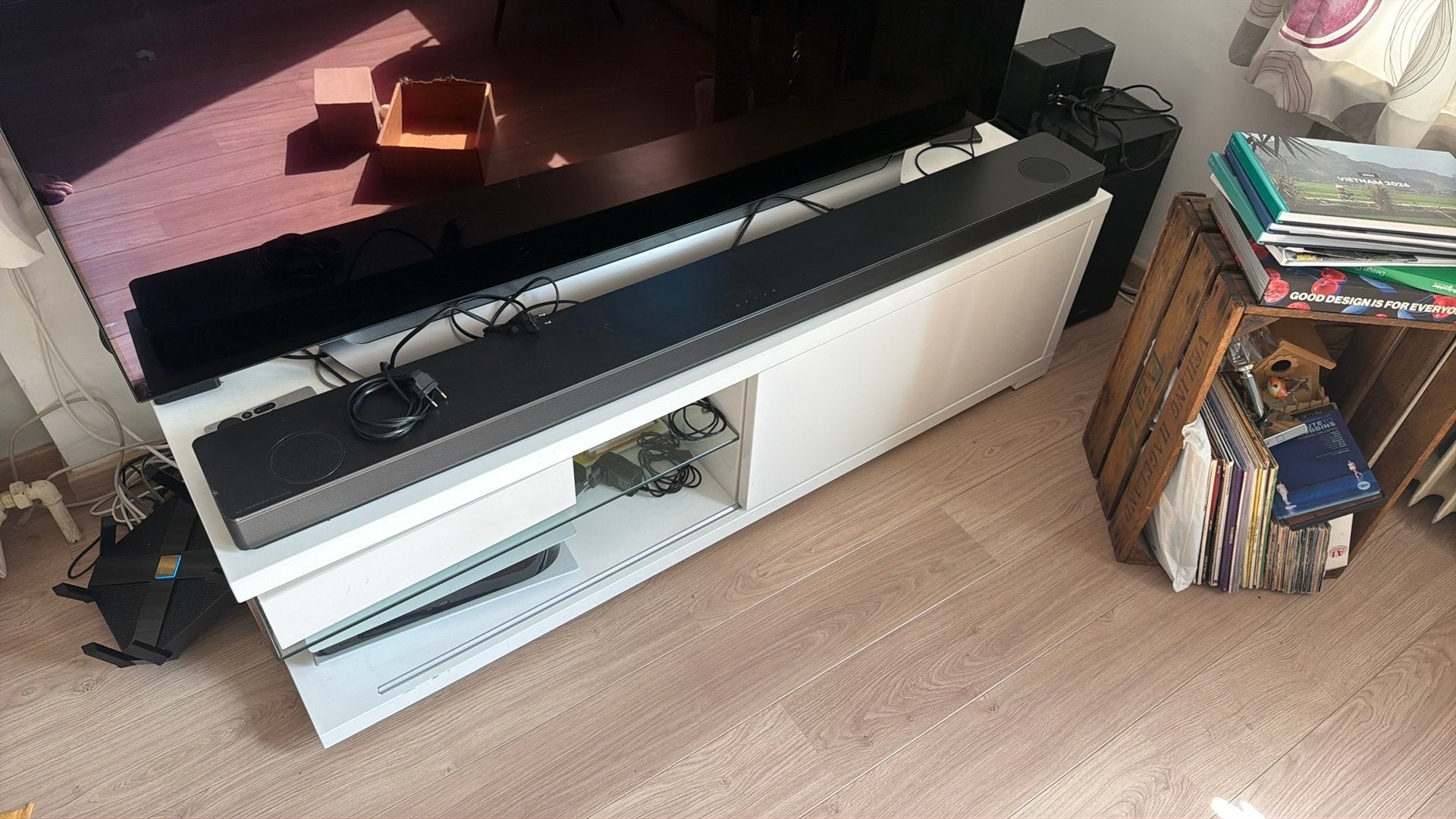 LG SK10Y Dolby Atmos + caisson + enceintes SPK8-S, TV, Hi-fi & Vidéo, Enlèvement, Bluetooth, Utilisé