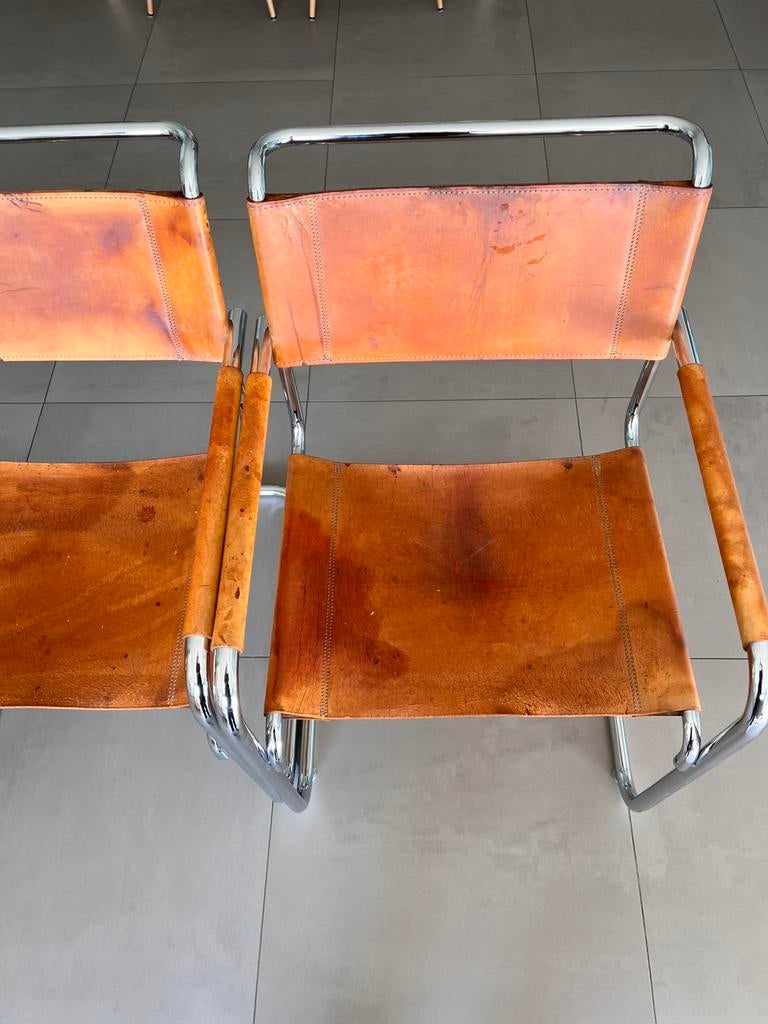 Thonet S34 cognac, Ophalen, Gebruikt