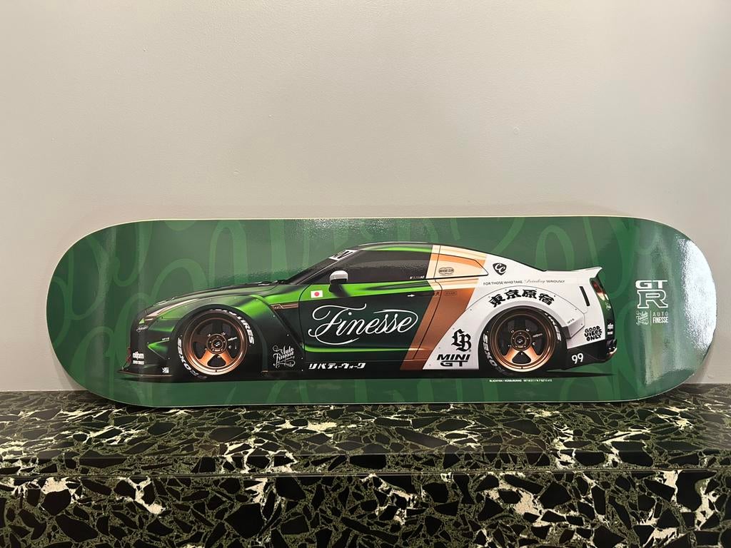 Skatedeck nissan gt-r r35 decoratie, Sport en Fitness, Ophalen, Nieuw, Skateboard