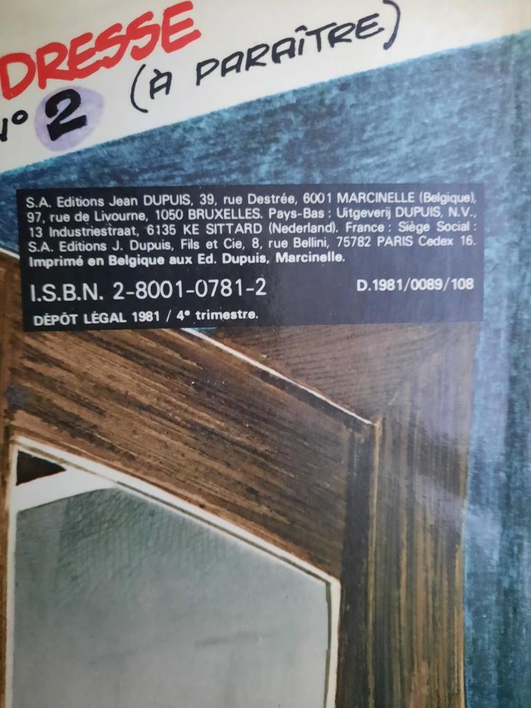 Bidouille en Violette stripboek, Eén stripboek, Zo goed als nieuw, Ophalen, Hislaire