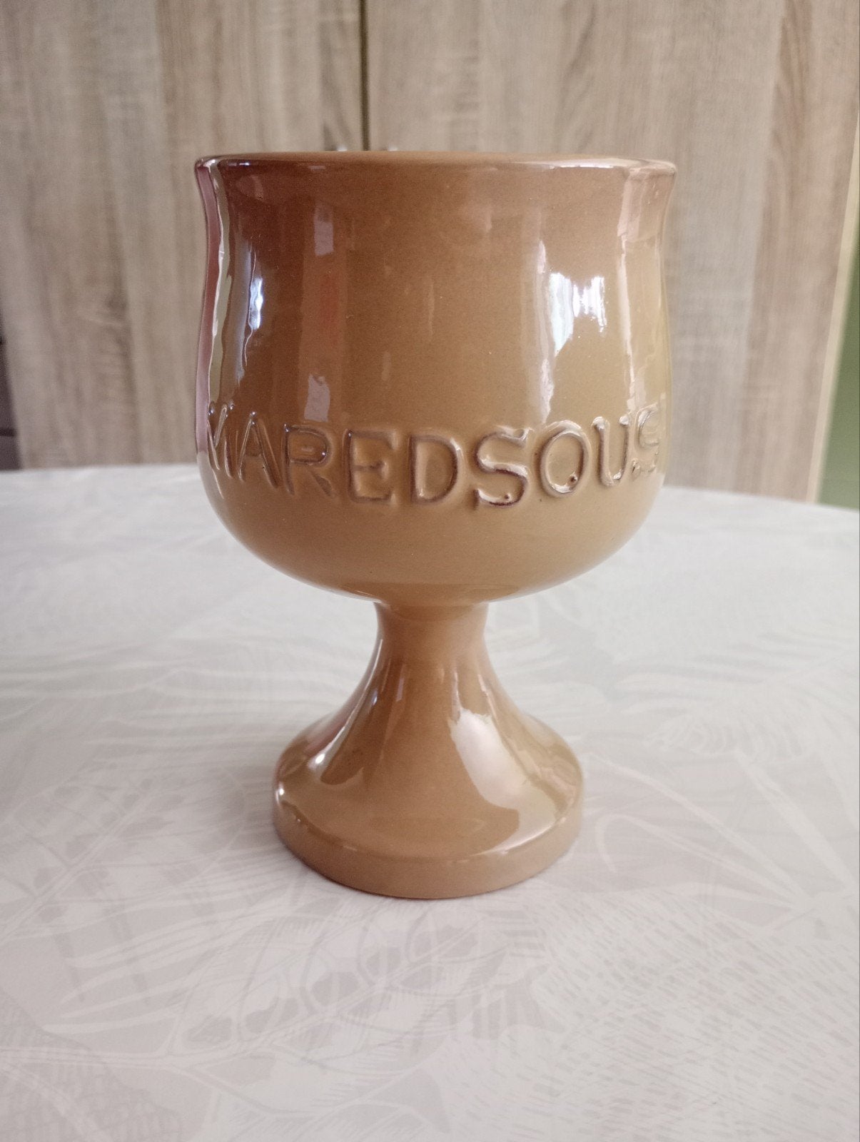 Verre Calice Maredsous en grès / céramique, Enlèvement ou Envoi
