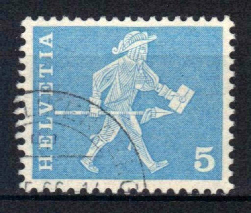 Suisse 1960-1963 - Yvert 643 - Série en cours (ST), Timbres & Monnaies, Timbres | Europe | Suisse, Envoi, Affranchi