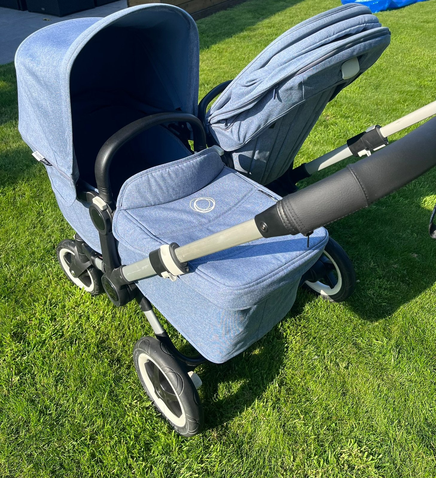 Bugaboo Donkey Duo blauw, Enlèvement, Utilisé, Poussette combi, Bugaboo