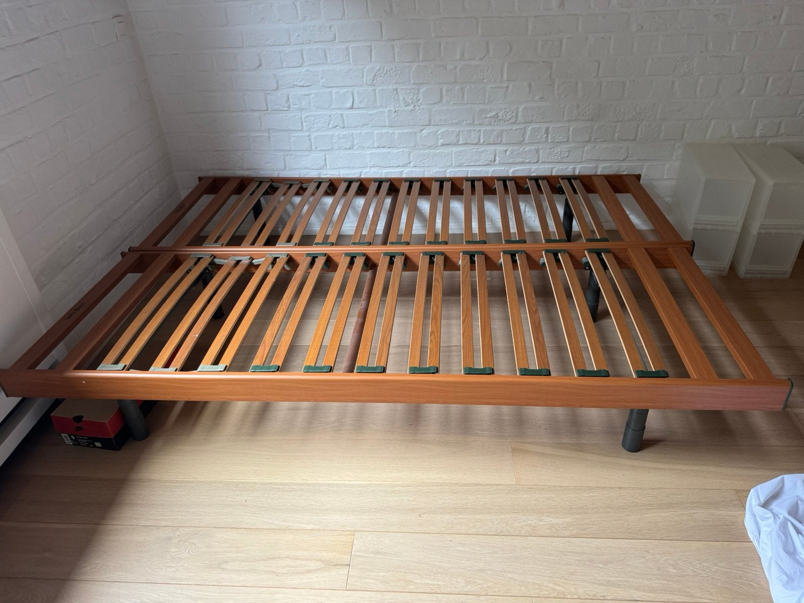 Lit ikea 1m40, Maison & Meubles, 140 cm, Brun, Enlèvement, Utilisé