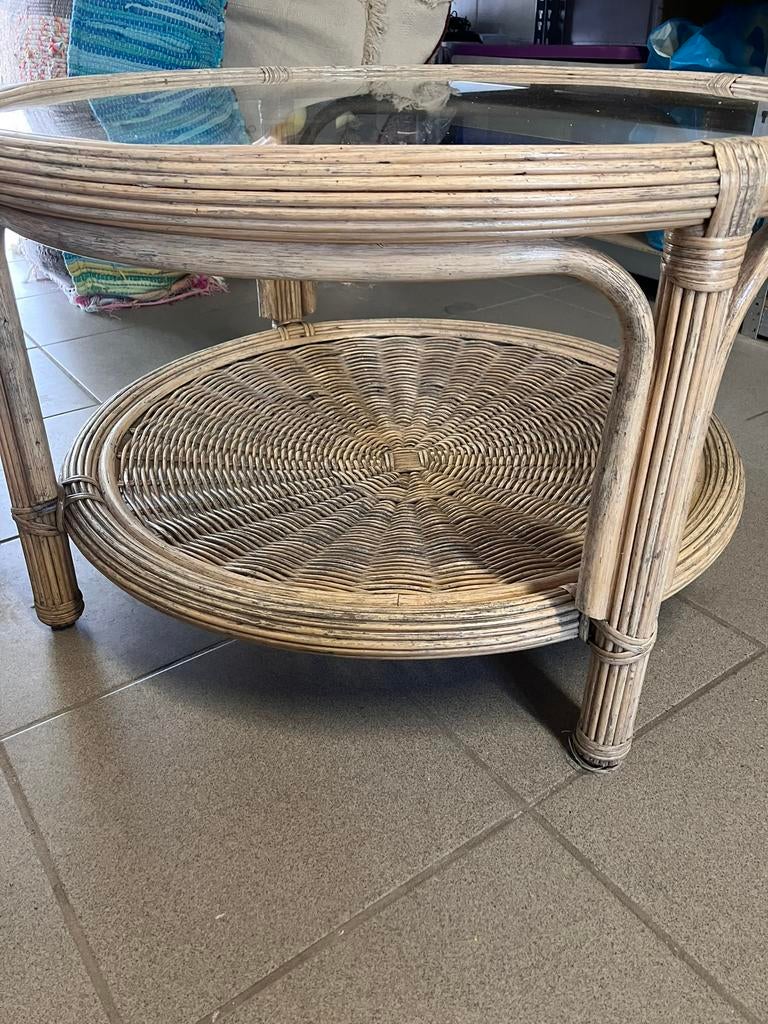 Rotan tafeltje. Gratis op te halen., Huis en Inrichting, Ophalen, Zo goed als nieuw