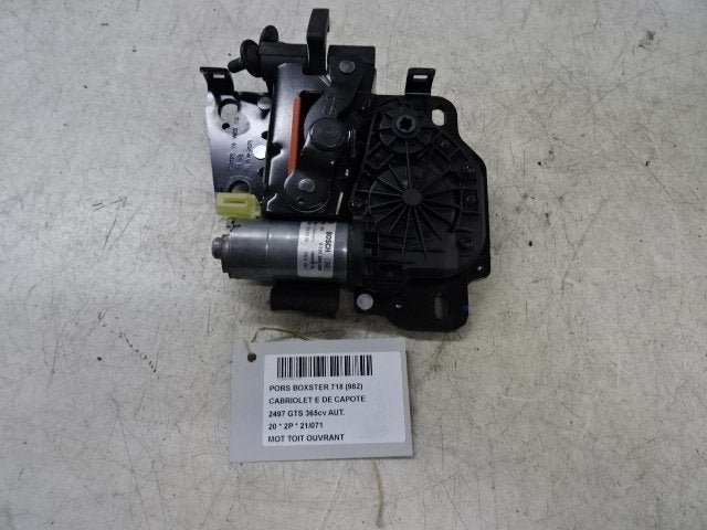 TOIT OUVRANT MOTEUR Porsche 718 Boxster (982) (9P1871565), Utilisé, Porsche