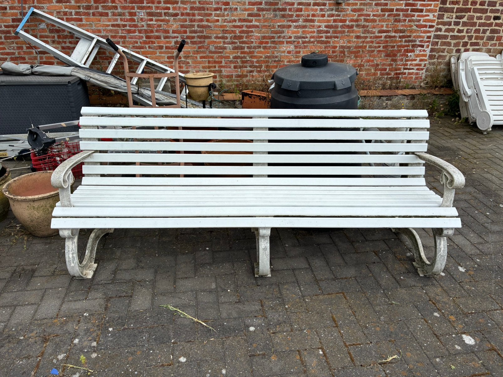 Tuinbank, Tuin en Terras, Ophalen, Gebruikt, Kunststof