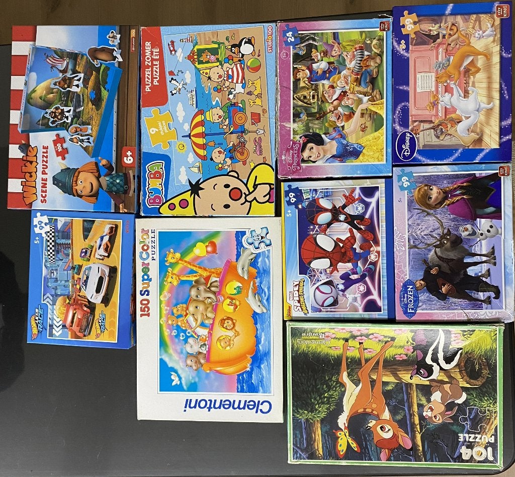 Puzzle 4€/stuk of 30€ voor allemaal, Ophalen, Minder dan 500 stukjes, Gebruikt, Legpuzzel