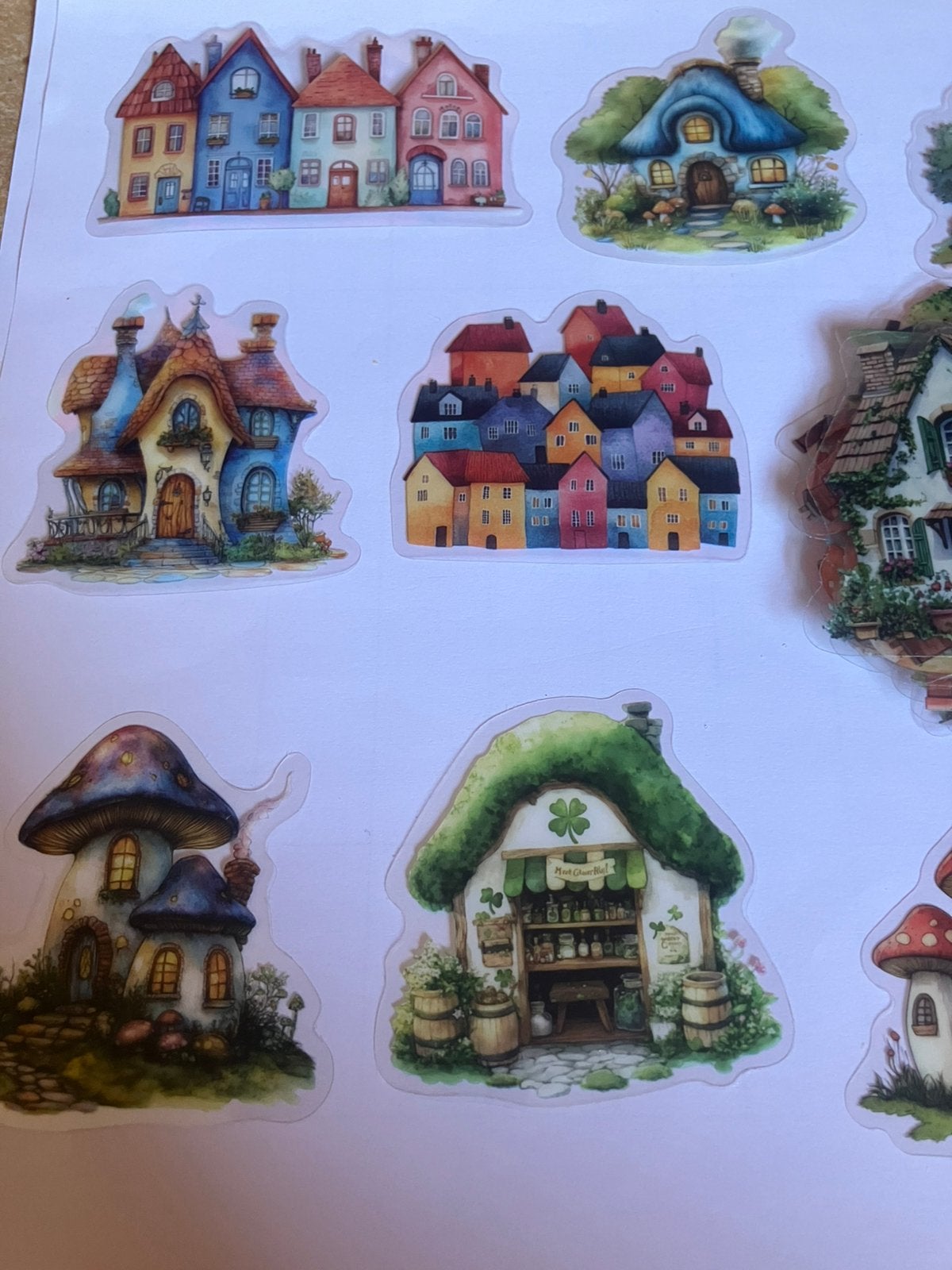 Scrapbooking huisjes 50 stickers, Hobby & Loisirs créatifs, Scrapbooking, Enlèvement, Neuf