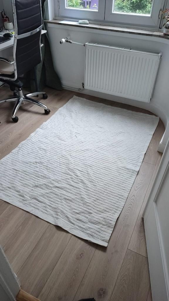 Tapis blanc et vert 120x180, Enlèvement, Utilisé, Blanc