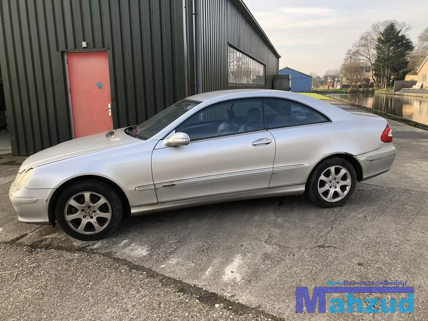 MERCEDES CLK C209 Grijs 744 linker deur portier spiegel slot, Gebruikt, Mercedes-Benz AG, Deur, Mercedes-Benz