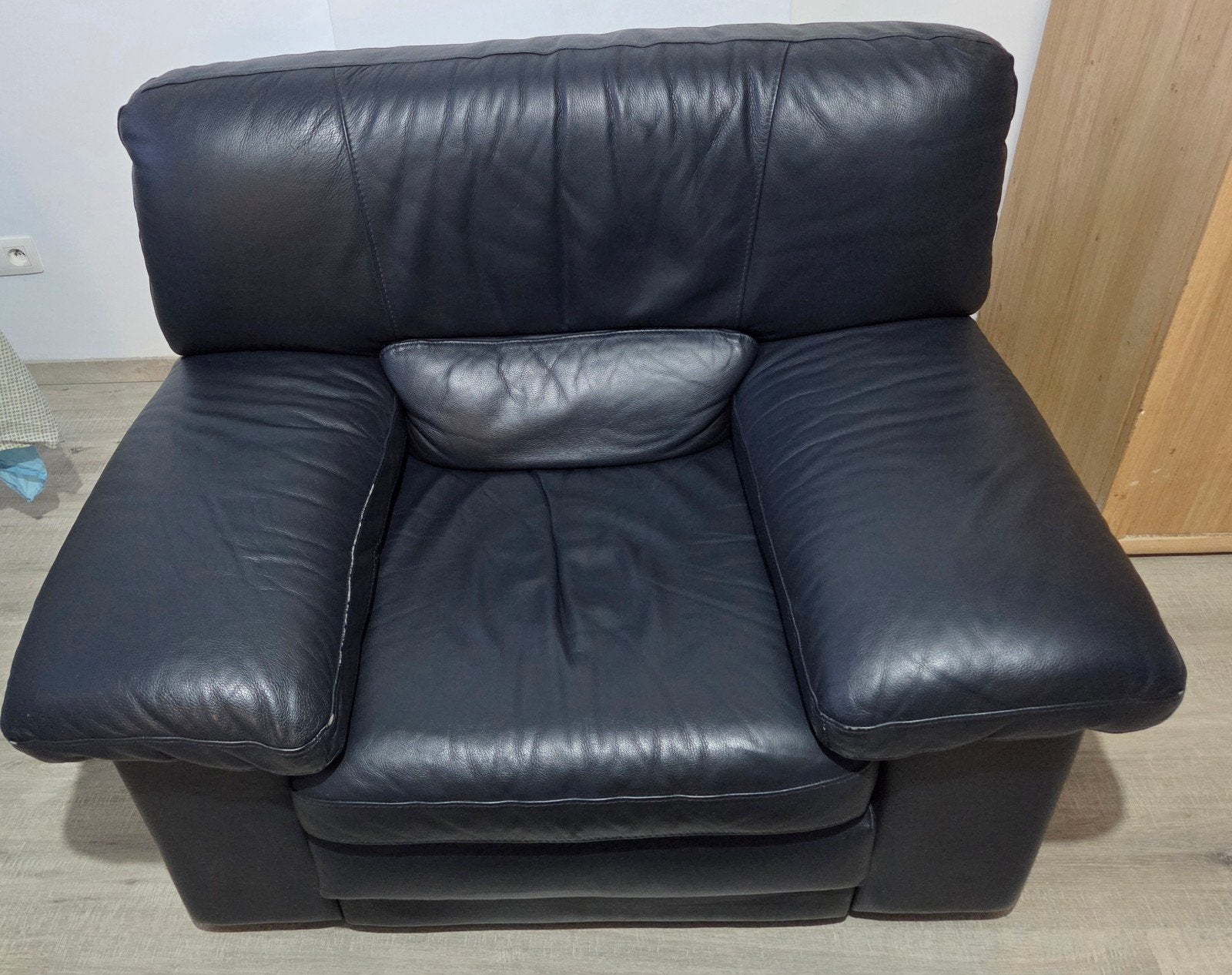 Grand fauteuil en cuir, 75 à 100 cm, Moins de 150 cm, Enlèvement, Classique