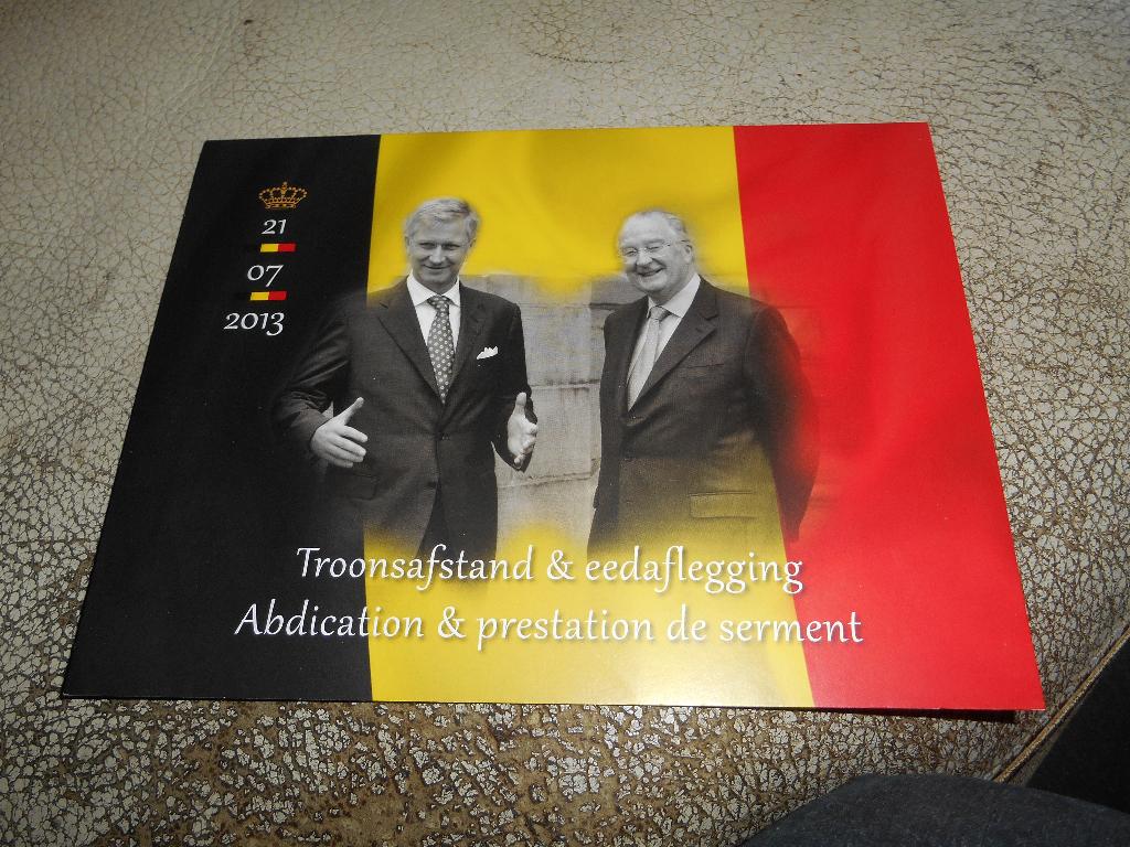 coffret philatélique Abdication roi Albert 2013, Verzamelen, Koningshuis en Royalty, Ophalen of Verzenden
