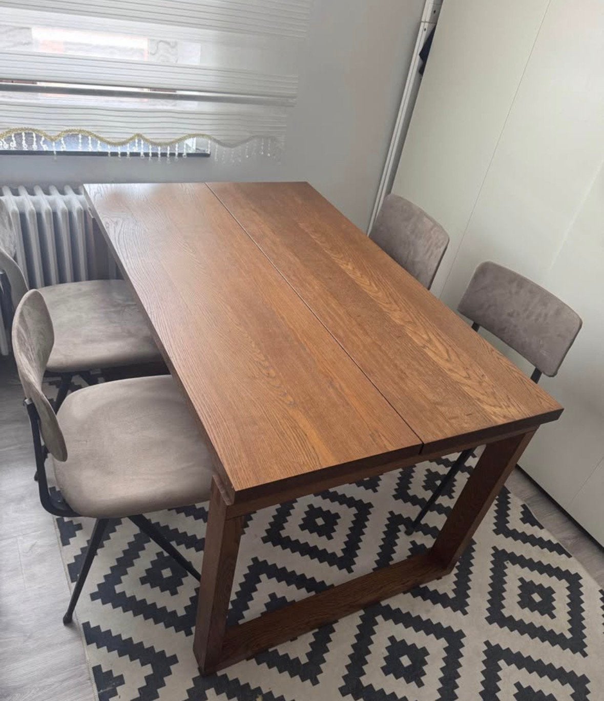 Table ikea Morbylanga avec 4 chaises, Maison & Meubles, Enlèvement, Comme neuf