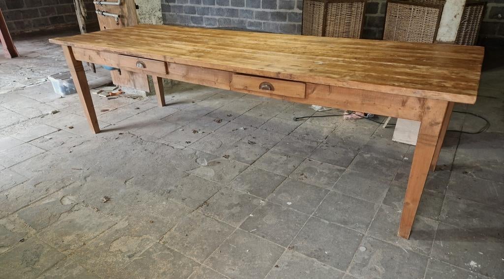 Grote Franse boerentafel 280cm, Huis en Inrichting, Ophalen