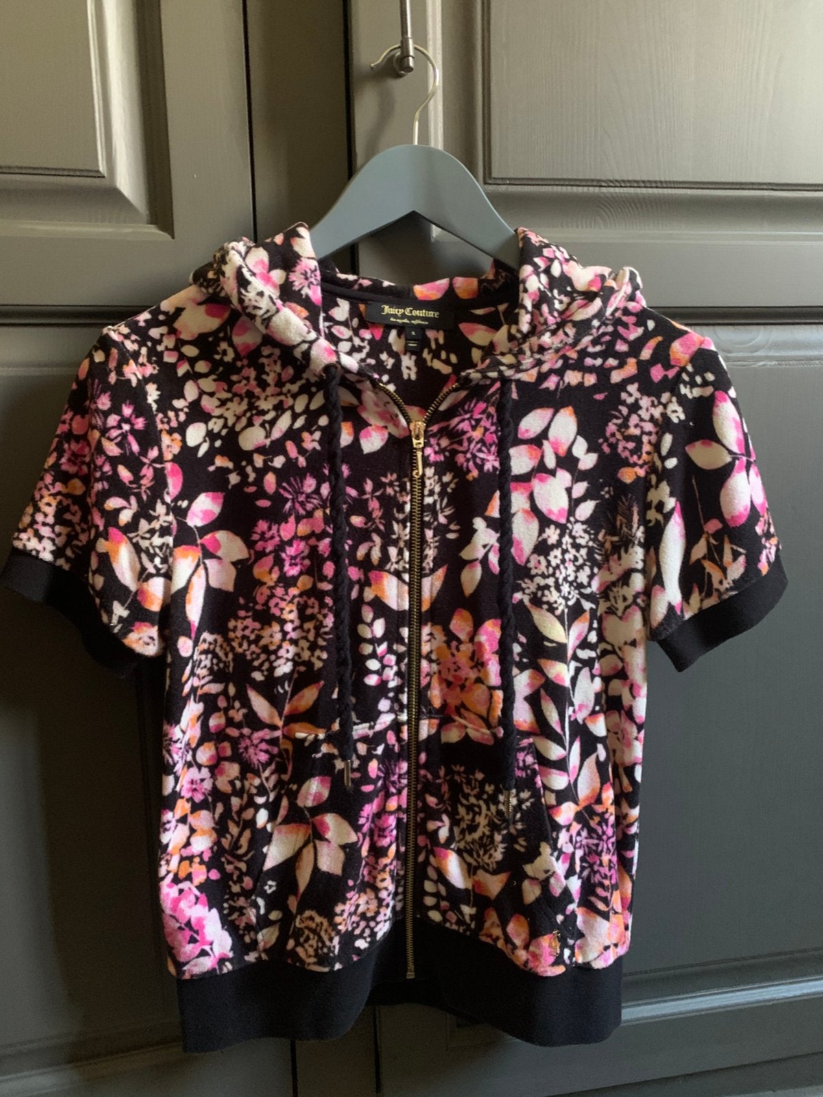 Juicy couture hoodie korte mouw maat S perfecte staat, Ophalen of Verzenden, Zo goed als nieuw, Maat 36 (S), Meerkleurig