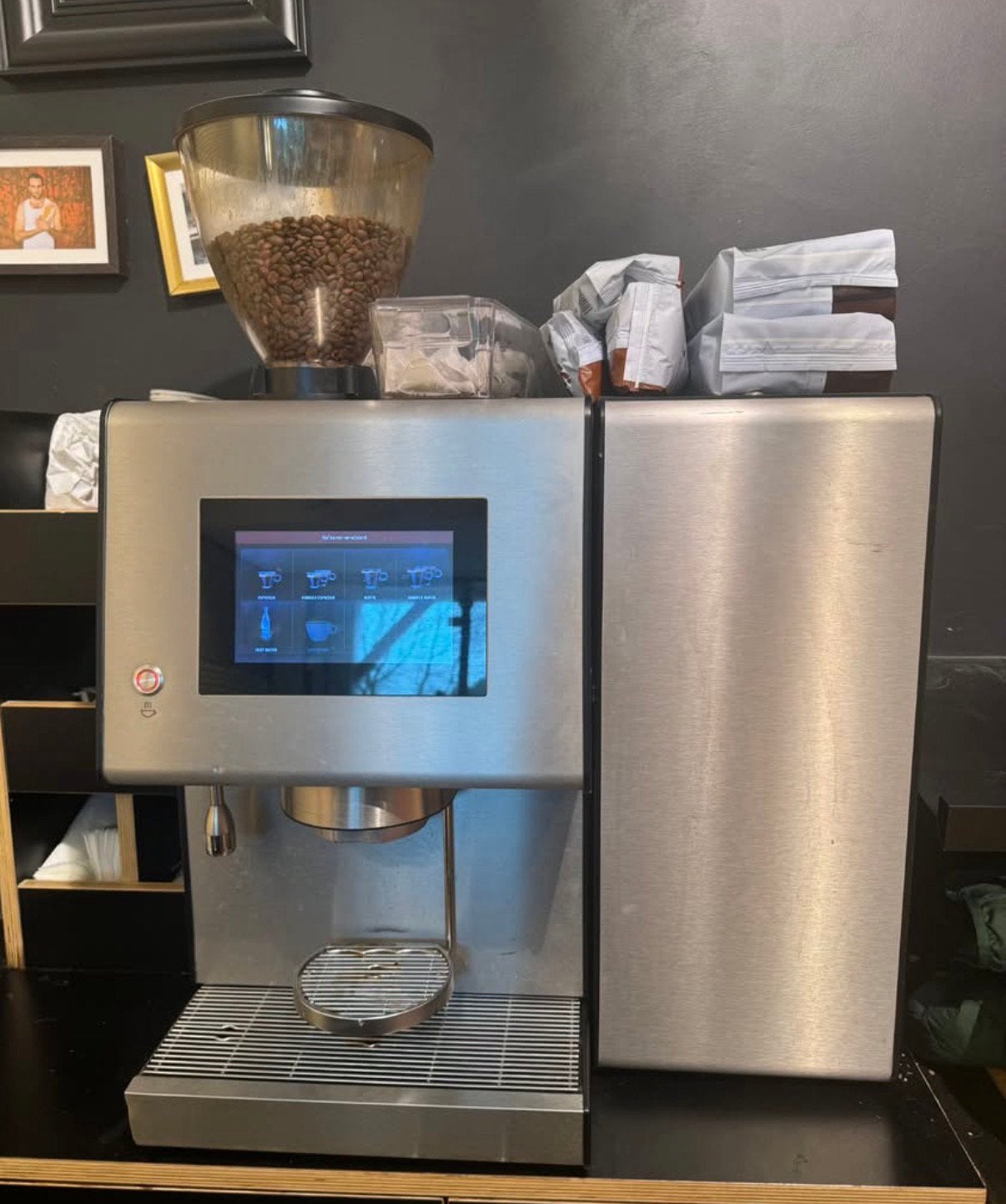 Machine à café professionnelle Douwe Egberts Barista One, Enlèvement, Comme neuf, Cafetière, Café en grains