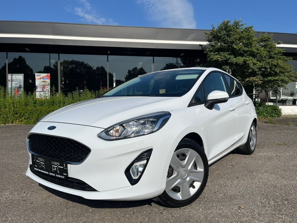 Ford Fiesta 1.0 * Airco * Parkeersensor * Isofix, Voorwielaandrijving, Stof, Parkeersensor, Wit