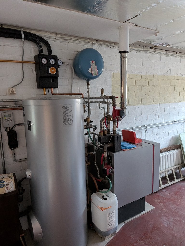 Viesmann Vitoladens300 + vitocell 100B + zonneboiler, Ophalen, Gebruikt, Hoog rendement (Hr), Cv-ketel of Combi-ketel