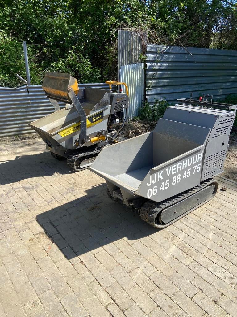 Te huur rupsdumper, Ophalen of Verzenden, Zo goed als nieuw
