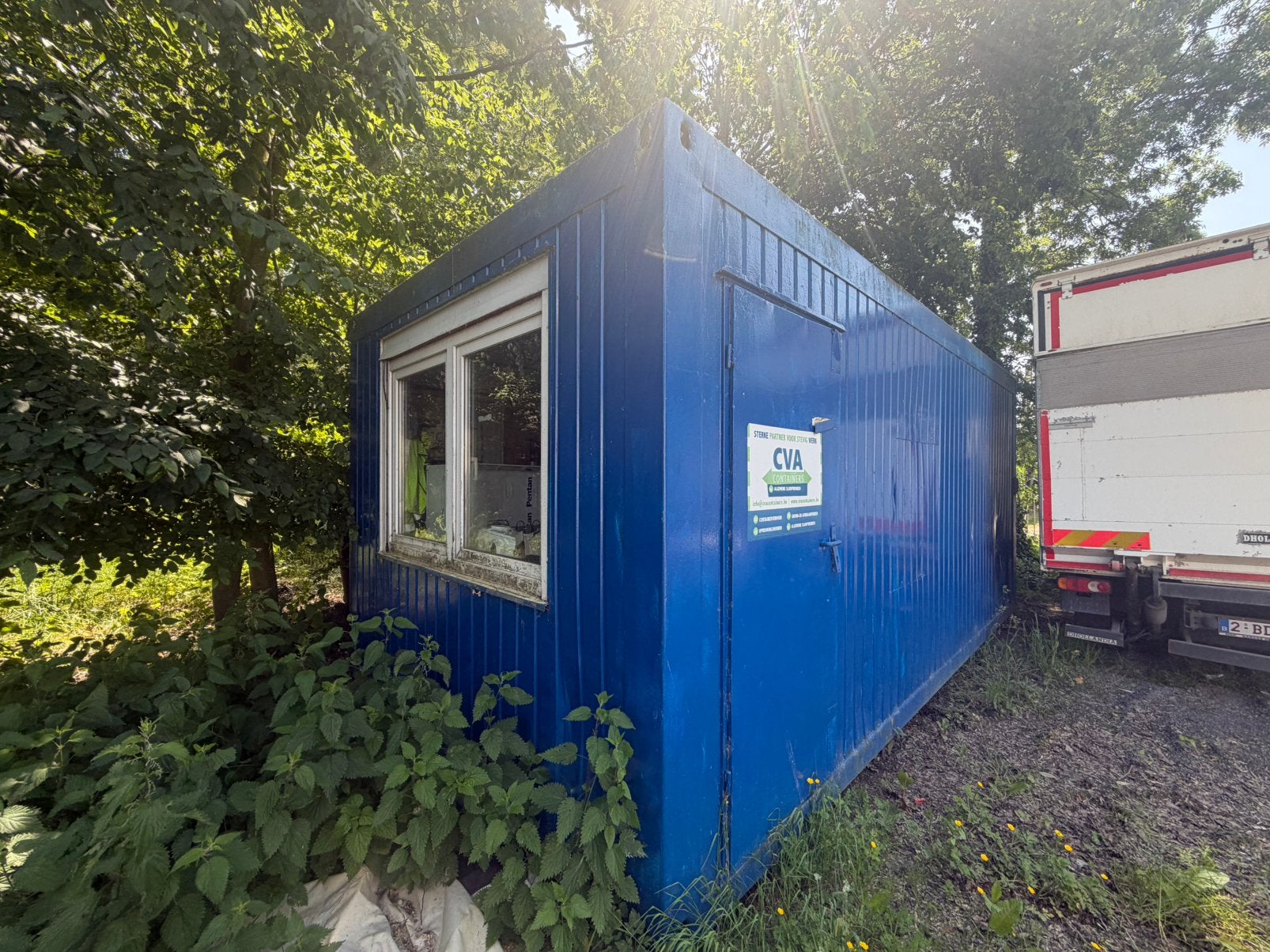 Bureel container met binnen kasten in, Zakelijke goederen, Machines en Bouw | Keten en Containers, Ophalen