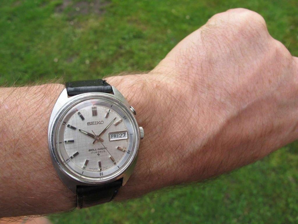 SS Seiko Bell-Matic 4006-6011 DD 1971 nagezien!, Ophalen of Verzenden