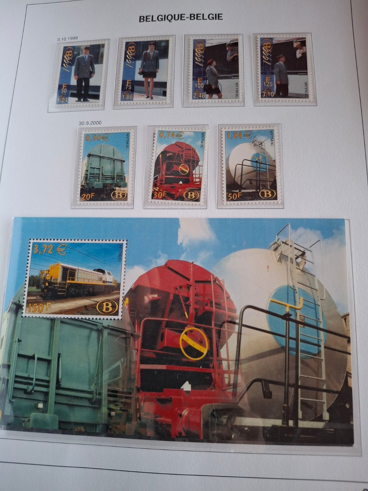 Timbres Belgique chemin de fer, Timbres & Monnaies, Enlèvement ou Envoi