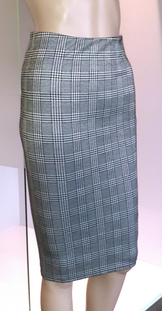 Rok grijze geruite kokerrok high waist Primark XS, Kleding | Dames, Nieuw, Ophalen of Verzenden, Knielengte, Maat 34 (XS) of kleiner
