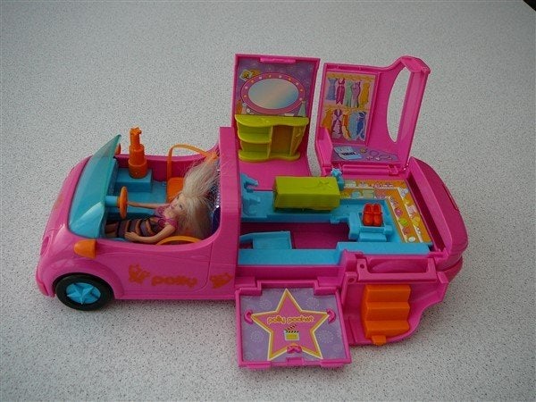 Polly Pocket Auto+Popje, Kinderen en Baby's, Ophalen of Verzenden, Gebruikt, Overige typen