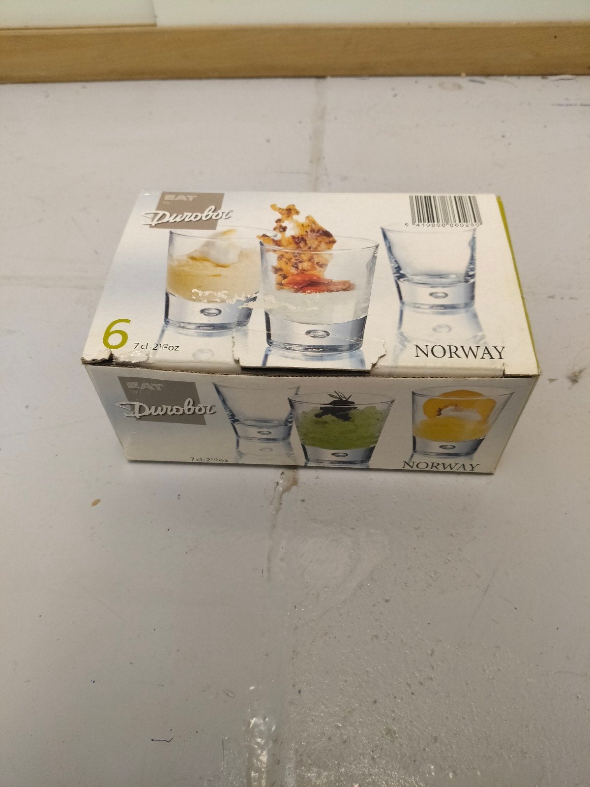 NORWAY APERO GLASS 7CL SET6 Durobor fingerfood glas, Huis en Inrichting, Keuken | Servies, Ophalen, Glas