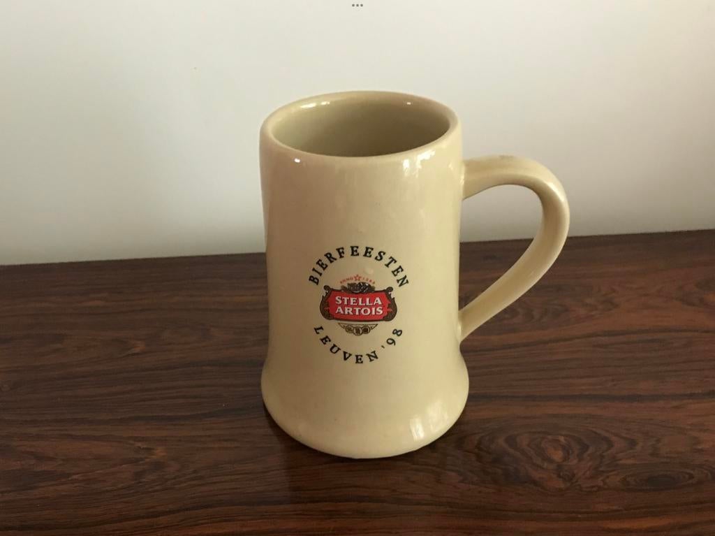 Stella Artois bierpul pul kruik bierfeesten Leuven 1998 ‘98, Ophalen of Verzenden, Zo goed als nieuw, Stella Artois