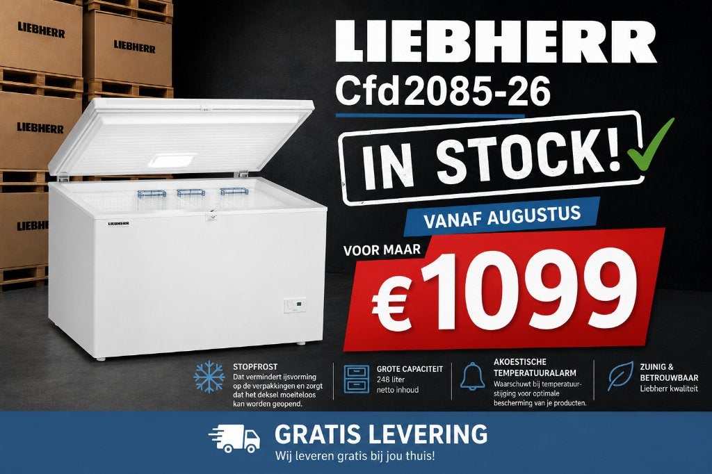 Nieuwe diepvrieskist, Elektronische apparatuur, Vriezers en Diepvrieskisten, Ophalen of Verzenden, Nieuw, Vrijstaand, Vrieskist