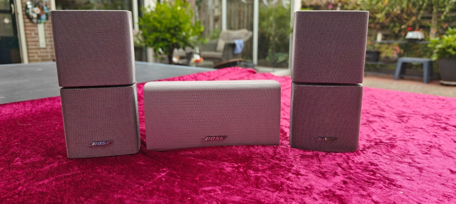 Bose Dual luidsprekers 3x zilvergrijs, Audio, Tv en Foto, Ophalen of Verzenden, Bose