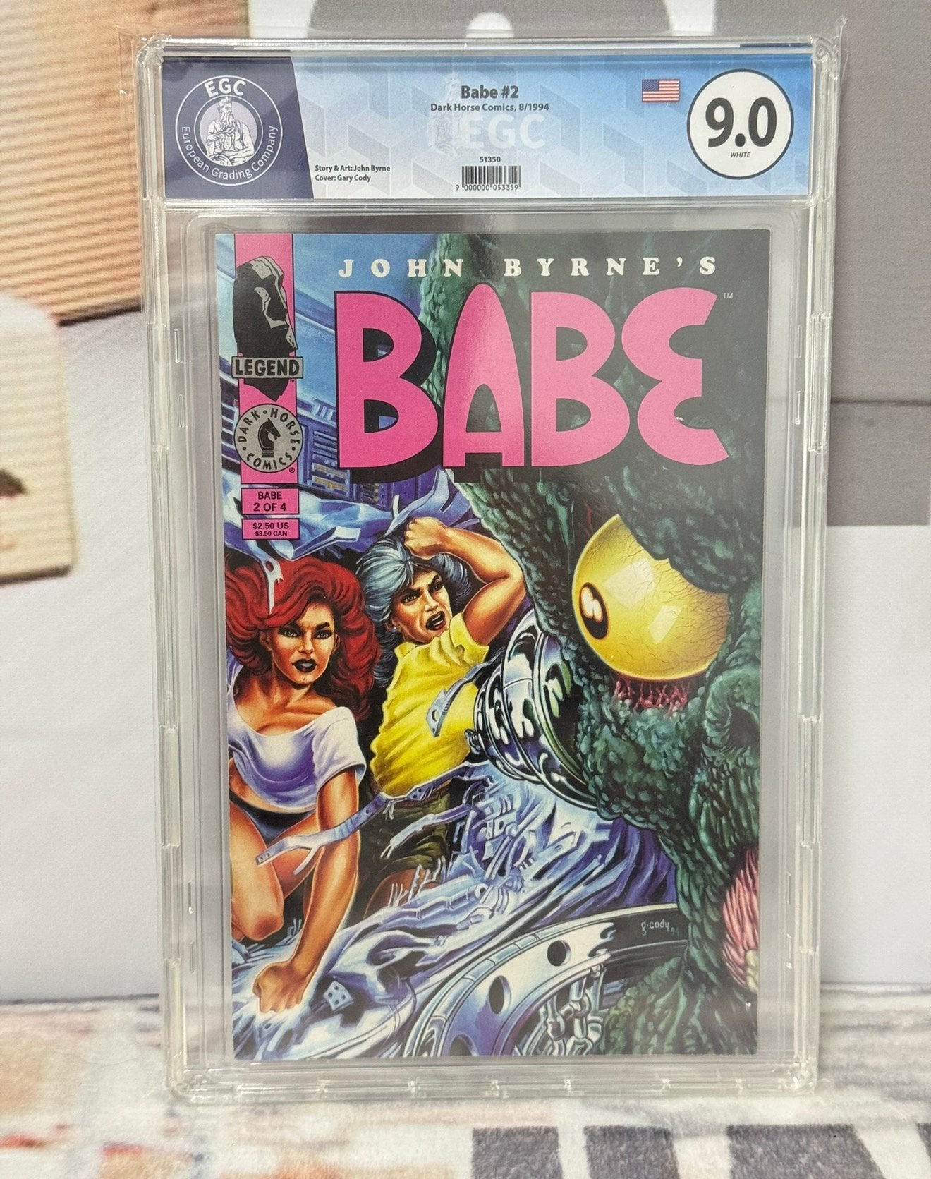 Babe #2 8-1994 Grade 9.0 EGC Dark Horse Comics bande classée, Comics, Enlèvement ou Envoi, Comme neuf, Amérique