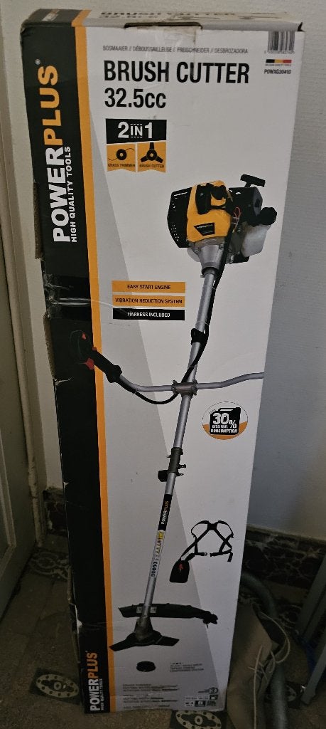 débroussailleuse thermique 2-en-1 Powerplus modèle 32.5 cc, Jardin & Terrasse, Enlèvement ou Envoi, Neuf, Essence, Power plus